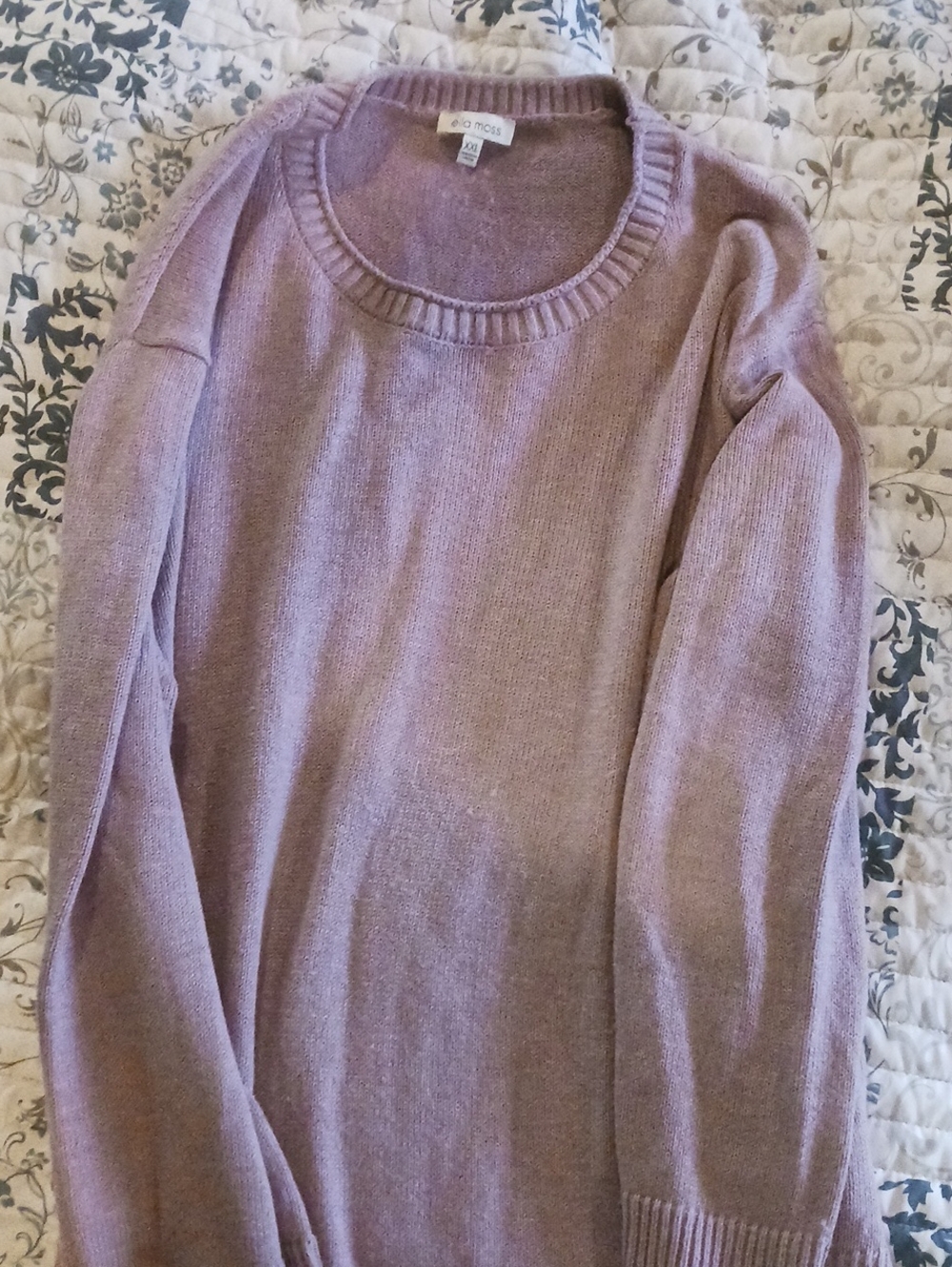 Ella Moss Lavender Crewneck Sweater